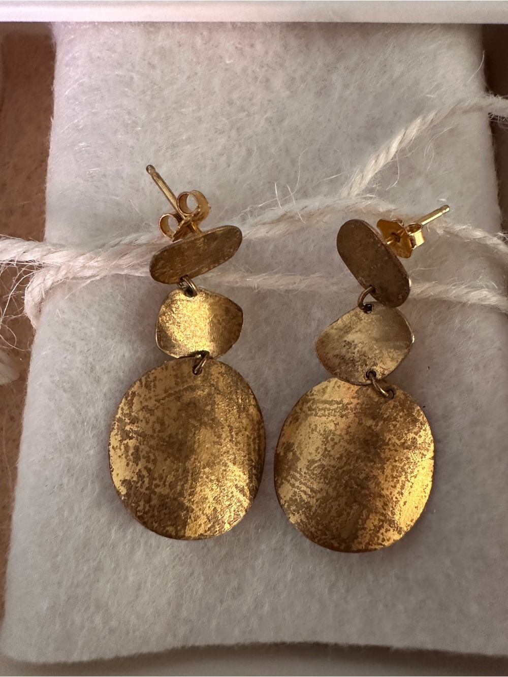 Chan Luu - Sterling Silver Gold Plated Coin Earrings